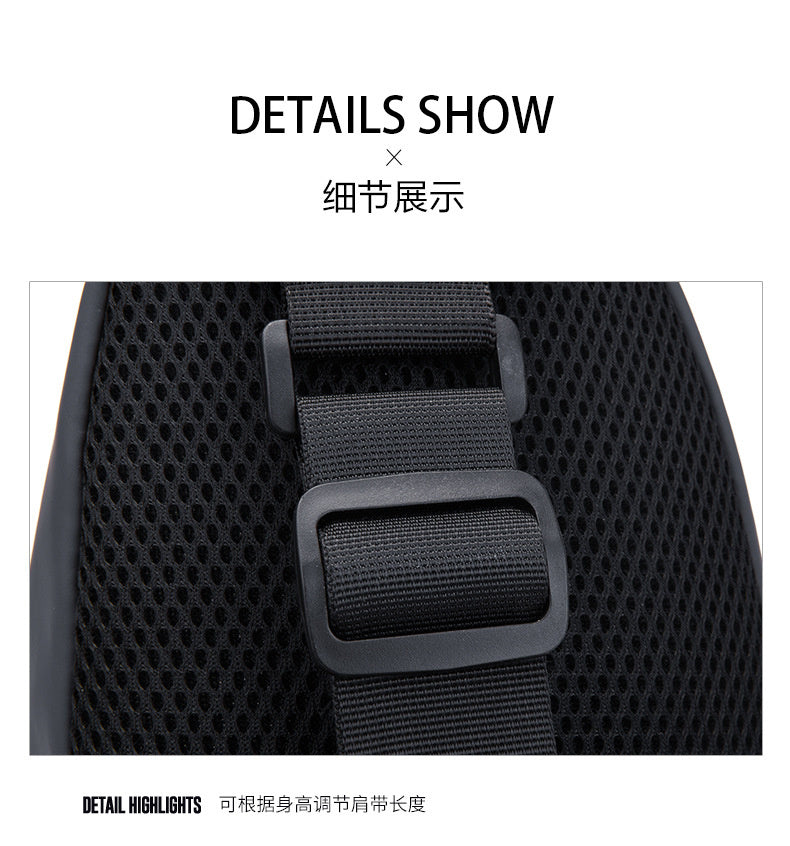 Men's Chest Bag Casual Backpack Sports Function Oblique Shoulder Fashion Tactical Single Crossbody
