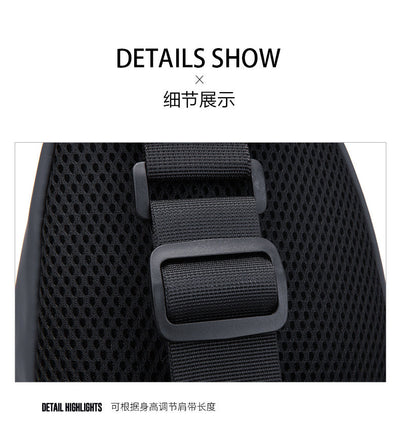 Men's Chest Bag Casual Backpack Sports Function Oblique Shoulder Fashion Tactical Single Crossbody